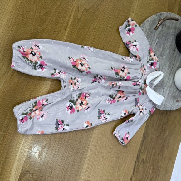 Rosie Pope Pink & Black long sleeve cotton set + Gap Floral Jumper 0-3 months - Picture 11 of 16